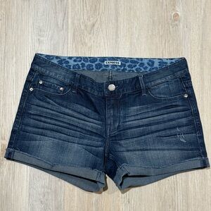 Express Women's Deep Indigo Jean Shorts